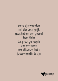 Gedicht kaartje