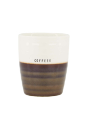 koffiemok coffee wit/bruin