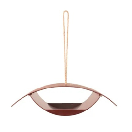 Voederhuisje voor vogels uit bamboevezel vintage maroon