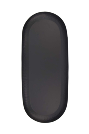 Zusss ovalen stylingbord metaal 50x20 zwart