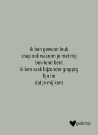 Gedicht kaartje