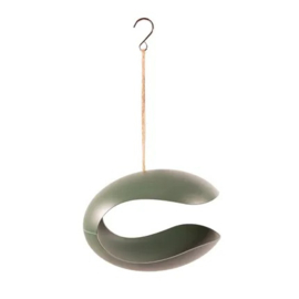 Voederhuisje voor vogels uit bamboevezel dark forest green