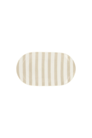 serveerschaal streep 20x11.5 zandkleur
