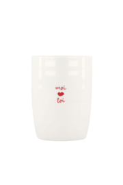 koffiemok moi toi wit/rood