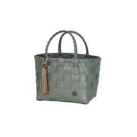 Mini Paris - Mini Shopper fat strap with PU - sage green