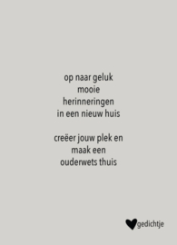 Gedicht kaartje