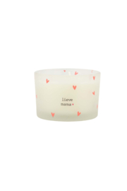 Geurkaars in wikkel 'lieve mama' rood
