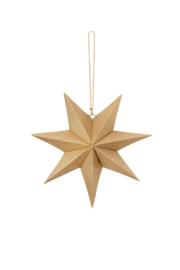 Zusss  gerycleerd ster- goud 45cm -