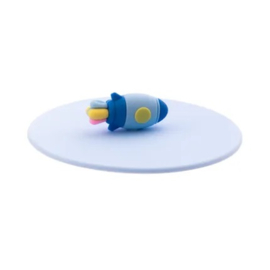 Dotz deksel uit silicone multicolor ruimtevaart d10cm lbl raket