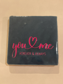 Tegeltje 10x10- you & me