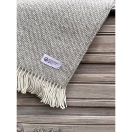 Striped Christie Plaids - 100% Virgin NZ Wol 130x170 grey