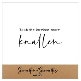  Servetten laat die kurken maar knallen 2,5 op 12,5 cm - 15st