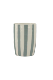 koffiemok streep wit/ blue