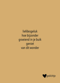 Gedicht kaartje
