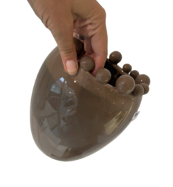 PT vase codiz dotty meduim mocha brown