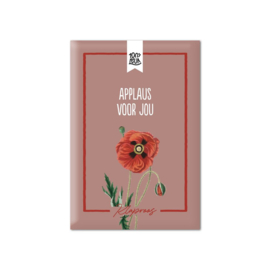 bloemenzaad- applaus voor jou- klaproos