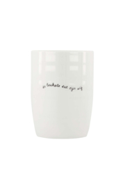 koffiemok de leukste dat zijn wij wit/zwart