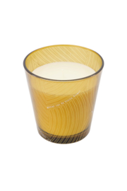 Zusss Scented candle glass braided pattern geniet gold
