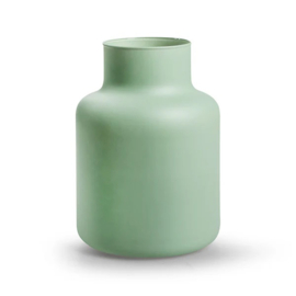 Eco vaas 'gigi' mat groen h20 d14.5cm