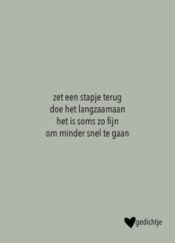 Gedicht kaartje