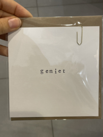 Kaartje: geniet