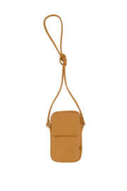 Telefoon tasje vegan leer camel