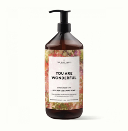 TGL  Kitchen cleaning soap 'afwasmiddel' 1000ml: You are wonderfull