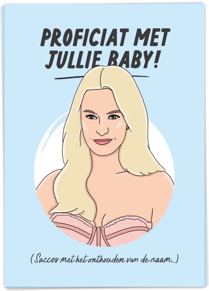 proficiat met jullie baby! - postkaart met enveloppe