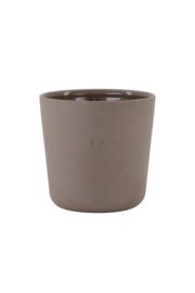 Zusss coffee mug heart dark brown
