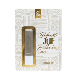 100% leuk lippenbalsem juf