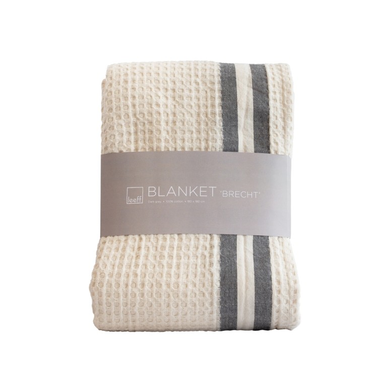 Blanket Brecht dark grey