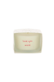 geurkaars in wikkel love you more wit/rood