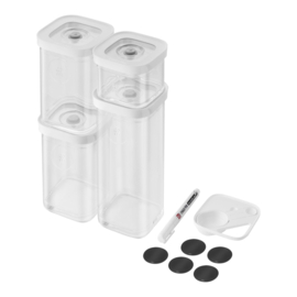 ZWILLING Fresh & Save CUBE  CUBE-set, S / 6-delig, transparant-wit
