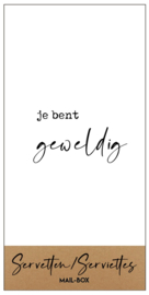 Servetten Je bent geweldig 10 op 20- 15stuks