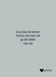 Gedicht kaartje