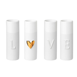 Räder Love mini vase set of 4pcs d3.5 xh9cm