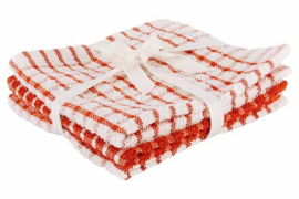Set/3 vaatdoekjes oranje