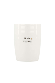 koffiemok ik zie je graag wit/zwart