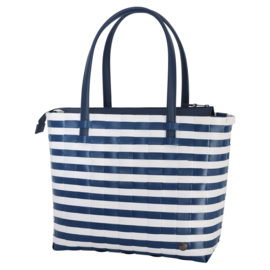 Handed by Sunny bay- ocean_blue_with_pearl_white_stripes