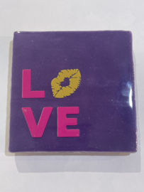 Tegeltje 10x10- love