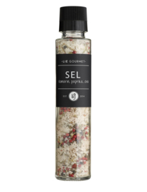 Lie gourmet salt rosemary, paprika, chili