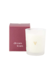 Zusss scented candle in box dream team dark red