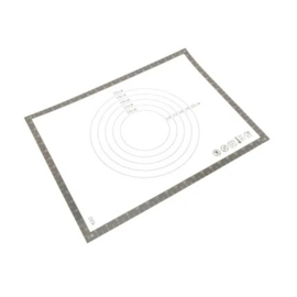Point virgule bakmat uit silicone en glasvezel wit 40x30
