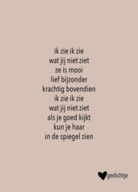 Gedicht kaartje