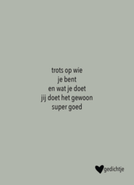 Gedicht kaartje