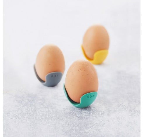 Dotz silicone egg cup blue by Nik Baeyens