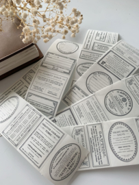 Crea with Gaby - The Stationer's Label 2 -  SAMPLE