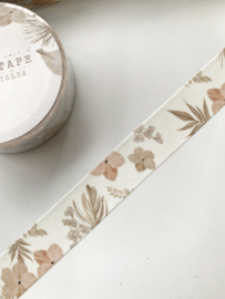 Washi tape Studio Lea - Soft Ecru Flower