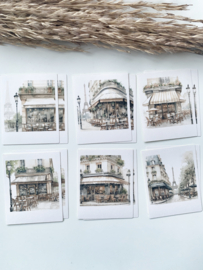 Studio by Lea - sticker pakketje  Cafe in Paris Polaroid