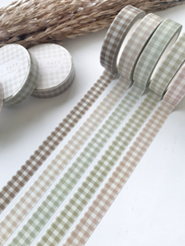 Washi tape Studio Lea - Thin soft colored gingham SETJE